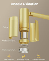 Zoomable Picture Light for Wall, Battery Operated Art Light for Paintings CCT Dimmable Spotlight for Wall Art Wall Light with Remote Control for Living Room Gallery Dartboard Bathroom Light Gold - wall sconce - AIBOO