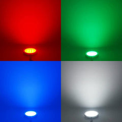 AIBOO Lot de 2 lampes RGB câblées 12 V avec télécommande sans fil RF pour éclairage de comptoir de cuisine