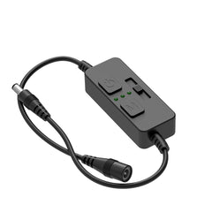 AIBOO Single Color Slider Dimmer with Timer - PWM 1pc DC 5V/12V/24V LED Controller, 36W Max, Slide Brightness Control & Auto - Off for LED Strip Lights, Closet, Counter, Aquarium Lighting - adapter - AIBOO