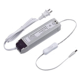 50W 110VAC to 12VDC Transformer, Compatible with Standard Wall Dimmers