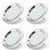 AIBOO 12V LED AR111 Bulb Light 7W SMD G53 Base 120D Beam Angle 600LM Aluminum Housing Replacement of 60W Halogen Lamp - light bulb - AIBOO