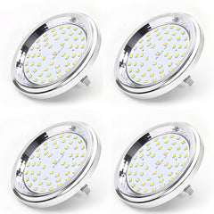 AIBOO 12V LED AR111 Bulb Light 7W SMD G53 Base 120D Beam Angle 600LM Aluminum Housing Replacement of 60W Halogen Lamp - light bulb - AIBOO