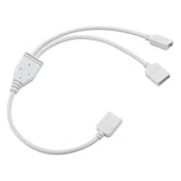 2 Way 4pin Splitter Cord For Low Voltage Cabinet Lights, Strips