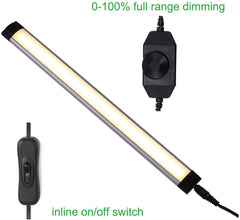 Verknüpfbare 12-V-LED-Lichtleiste unter dem Schrank mit Dimmer und Adapter (2700 K/6000 K, 8 Lichter)