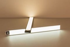 Lampe LED sous-meuble avec détecteur de mouvement PIR 20/40 cm, rechargeable par USB, pour armoire, placard, installation magnétique, lampe murale ultra fine