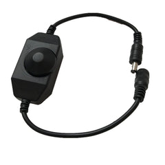 LED Dimmer Switch Brightness Adjust Controller for 3528 5050 5730 5630 Single Color Strip Light DC 12V 24V Black/White