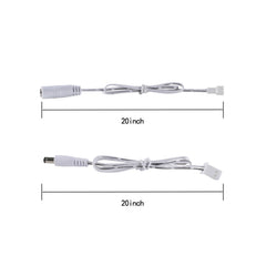 Inter connect cord for single control cords, 2 pin white/black