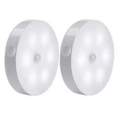 AIBOO Battery Powered LED Motion Sensor Puck Lights (2 Packs/Lot) - battery powered - AIBOO