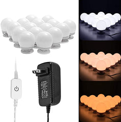 LED Vanity Mirror Lights,Hollywood Style Makeup Lighting kit for Mirror,Plug in Dimmable 3 Color Modes with 16 Light Bulbs for Dressing Room, Cosmetic Mirror, Tabletop (Mirror Not Include)