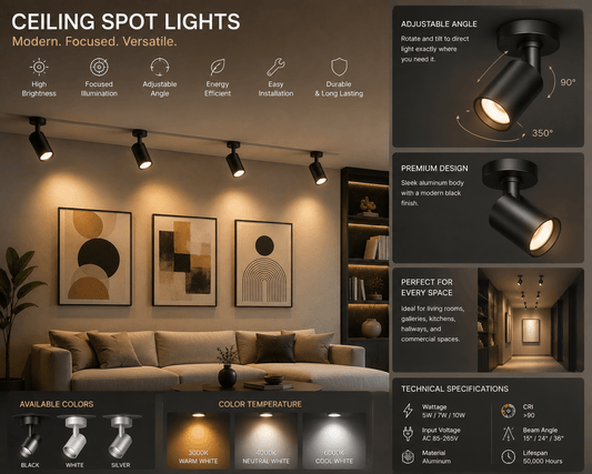 Everything You Need to Know About Ceiling Spot Lights - AIBOO