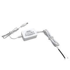 Low Voltage Power Supply, LED Transformer, 110-240VAC to 12V DC, for LED Lights. Standard US and EU Hardwired, 5.5mm x 2.1mm DC-Jack Output Connector for LED Strips, Cabinet Lights (12W 12V 1A, 24W 12V 2A)