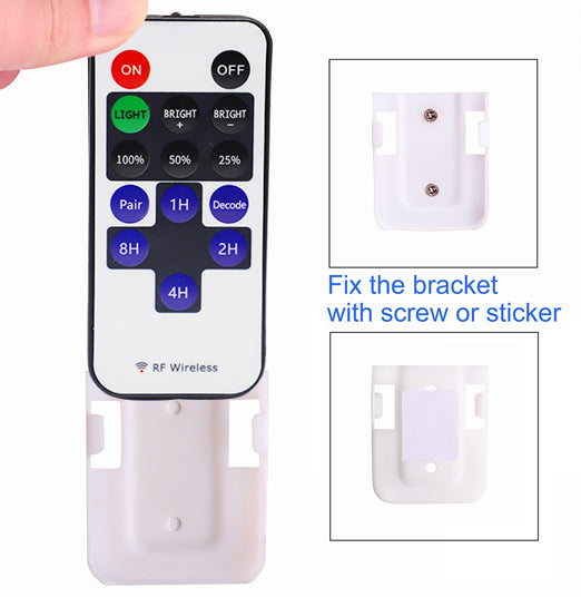 Mini-Fernbedienung für einfarbige LED-Lichtstreifen, HF-Dimmer für 12-V-DC-LED-Schrankleuchten (einfarbig) 