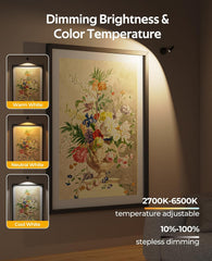 Spotlights Indoor, No-Glare Rechargeable Long Floor Can Light for Plants with Remote, Wireless Art Accent Spot Lights Uplight for Painting, Picture, Dartboard, Home, Corner Sofa Display