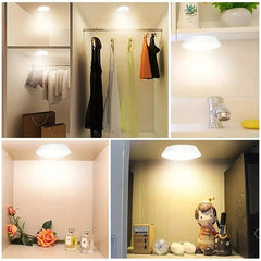 3-Light/6-Light LED Set, Remote Control, Battery-Powered, Warm White or Cool White Light Options, Cabinet Lights, Suitable for Kitchen Cabinets, Display Cabinets for Action Figures, Showcase Cabinets, Bedrooms, and Kitchens (Batteries Not Included)