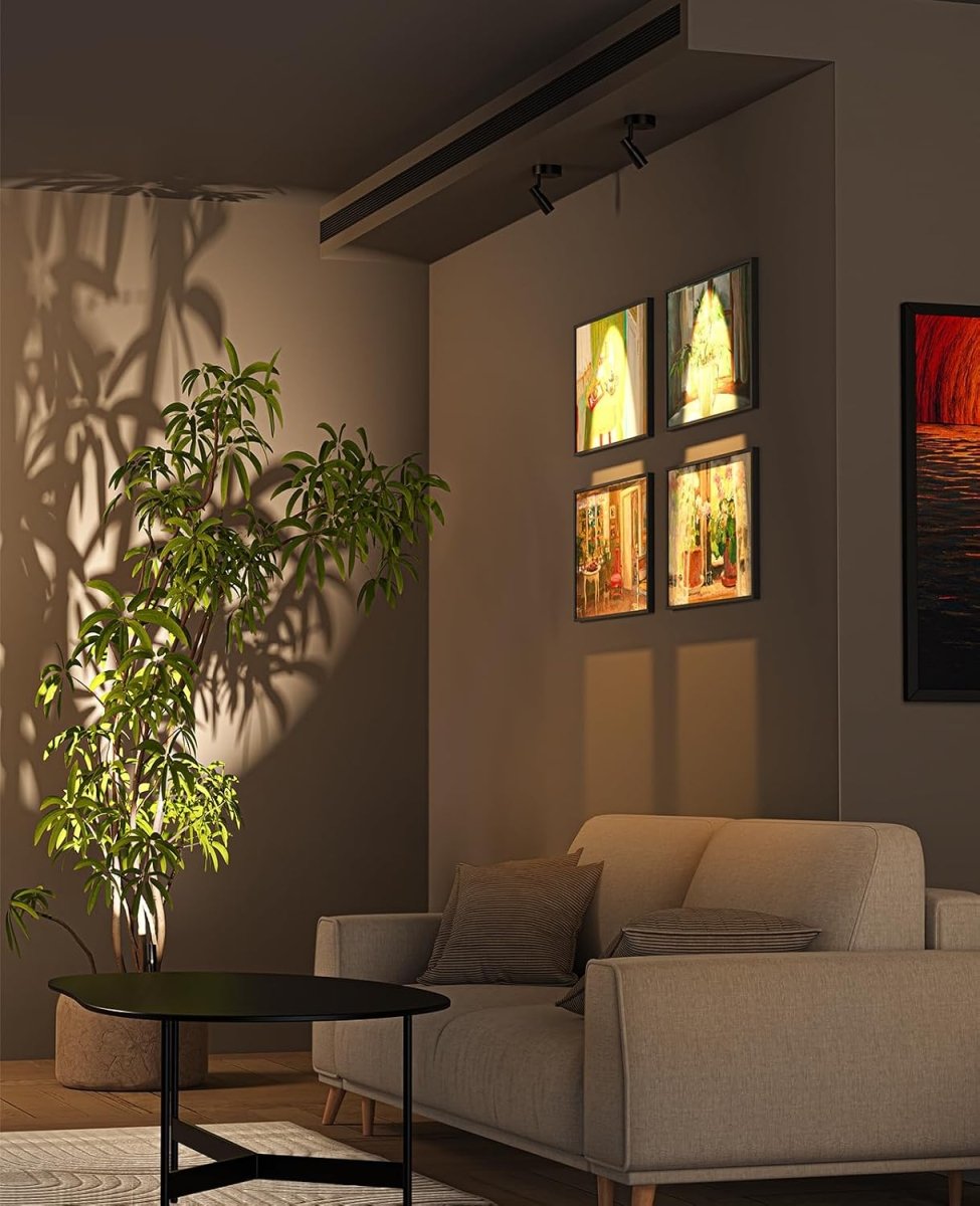 Zoomable Spot Light Indoor, Rechargeable Picture Light with Remote, Dimmable CCT Spotlight for Wall Art, Battery Uplight Indoor with Timer for Plant Artwork Painting Sofa Corner 1PC - wall sconce - AIBOO