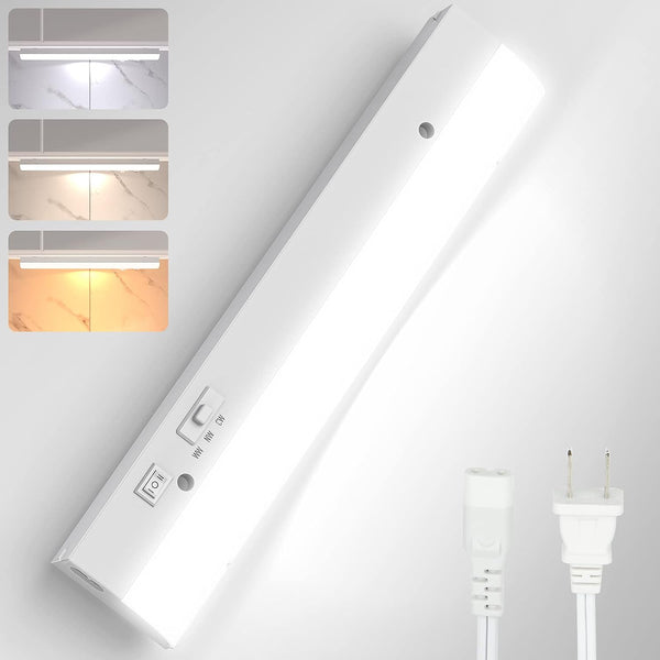 Plug In Wall Task Light 12 inch led Under Cabinet Task Lighting for Kitchen Plug-in Closet Lig ...
