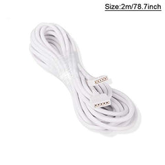 2pcs 78.7 Inches Extension Cords Cable Wire with 5 Pin Connectors for RGBW RGBWW Under Cabinet Strip Lights - extension cord - AIBOO