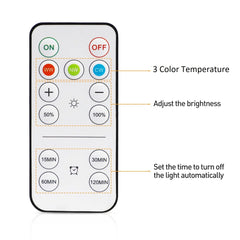 USB Rechargeable Light Bulb 2 Pack with Remote,Wireless E27 LED Light Bulb Dimmable Timer and 3 Color Temperatures,Puck Lights Bulbs E27 for Lamps,Wall Light,Home Indoor Lighting [Energy Class E] - light bulb - AIBOO