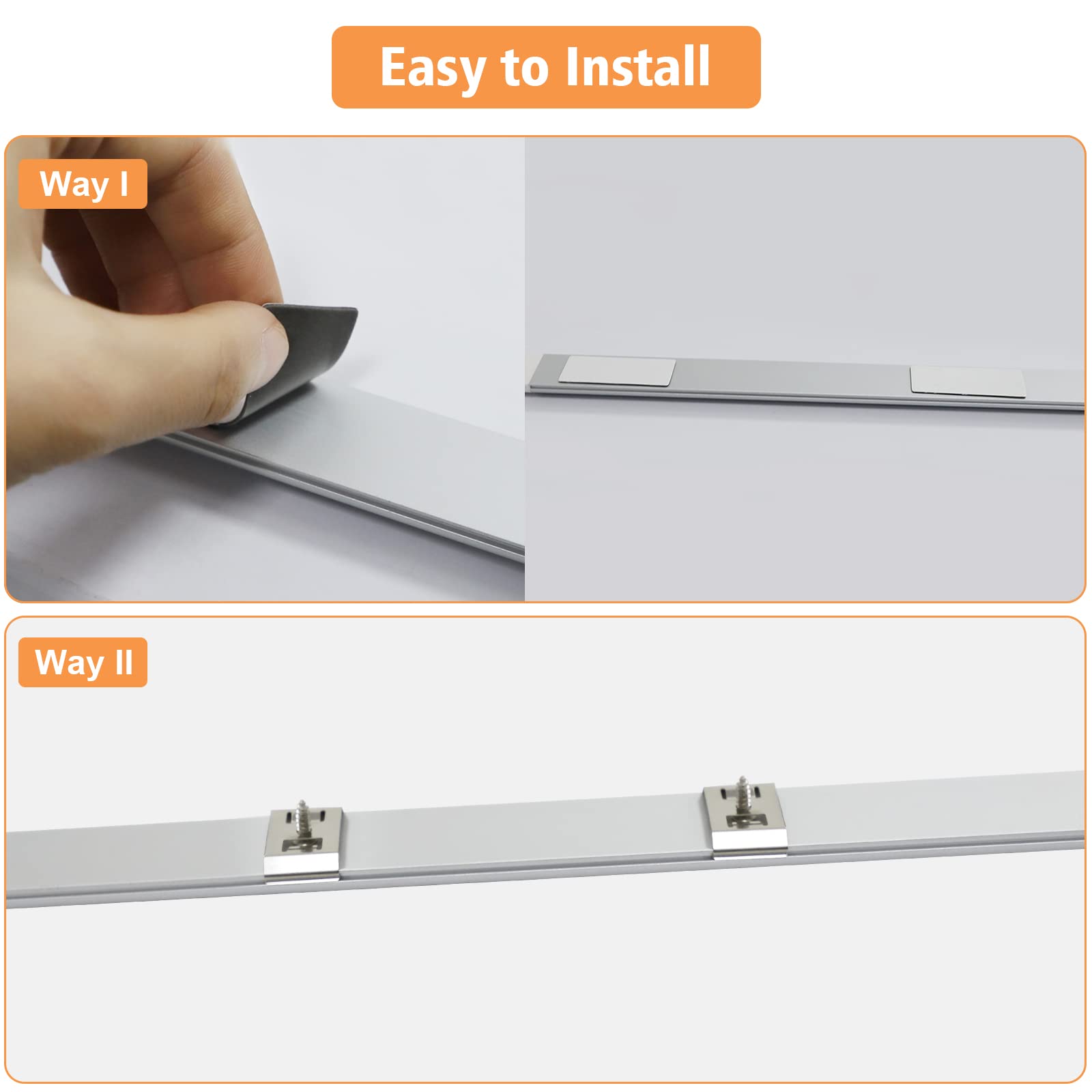 Éclairage LED sous armoire à intensité variable 3 couleurs, fonction mémoire, barre lumineuse de placard à LED HURYEE 11 pouces alimentée par USB, lumières sous comptoir pour cuisine, étagère, placard (2700K 4000K 6000K)