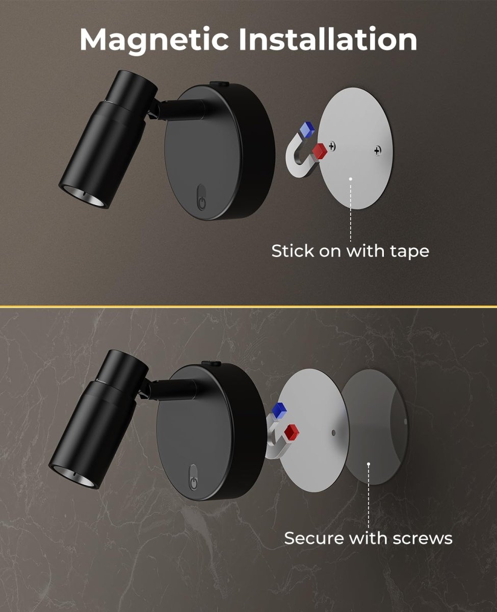 Spot Lights Indoor, Rechargeable Picture Light with Remote, Dimmable CCT Spotlight for Wall Art, Battery Uplights Indoor with Timer for Plant Artwork Painting Sofa Corner 1PC - wall sconce - AIBOO