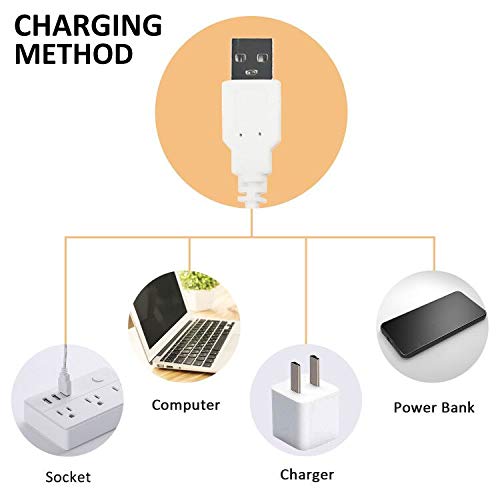 AIBOO LED Makeup Vanity Lights with 14 Dimmable Light Bulbs, Hollywood Style Cosmetic Mirror Lights, USB Cable, 3 Color Modes for Dressing Room Tabletop Bedroom - vanity light - AIBOO