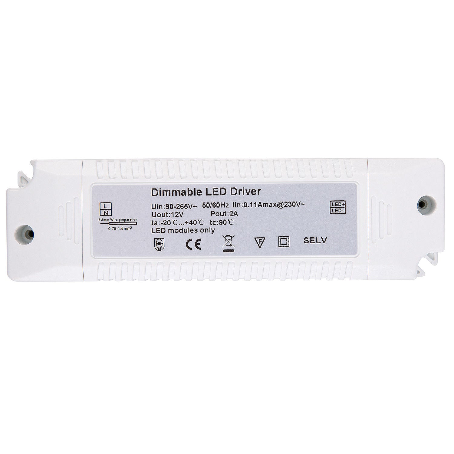 AIBOO Triac Dimmbarer Isolations-LED-Treiber-Netzteil-Transformator 90~240 V auf DC12 V Konstantspannung für LED-Unterschrankbeleuchtung, Scheinwerfer