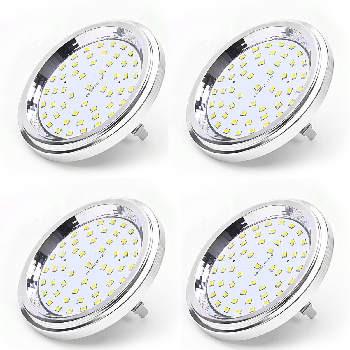 AIBOO 12V LED AR111 Bulb Light 7W SMD G53 Base 120D Beam Angle 600LM Aluminum Housing Replacement of 60W Halogen Lamp - light bulb - AIBOO