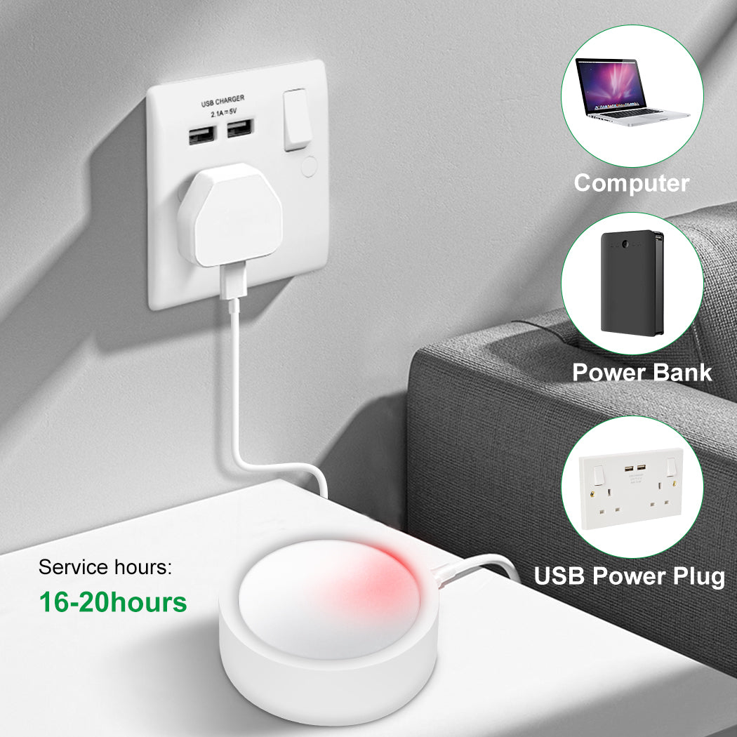 AIBOO LED Wandleuchten Mit Fernbedienung USB Licht Aufladen Batteriebetriebene Wandleuchten, 3 Farbtemperatur Einstellbar, Drehbar 360°, Dimmbare Batterie Wandleuchten Für Schlafzimmer Treppen Galerie (1 Pcs)