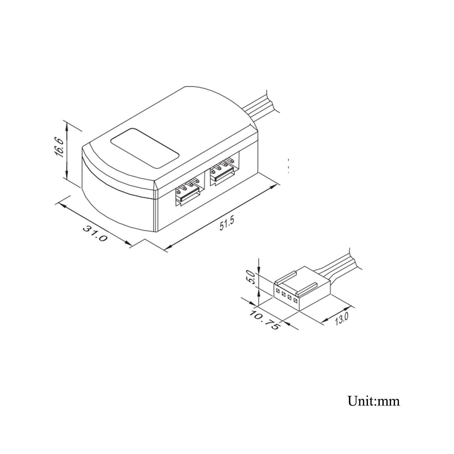 SPLITTER À 4 BROCHES POUR LUMIÈRES RVB