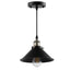 Industrial Pendant Lighting,Vintage Hanging Lamp E26 Base,Bronze and Black Finish, Retro Lighting Fixture 3 Pack (Bulbs not Included)