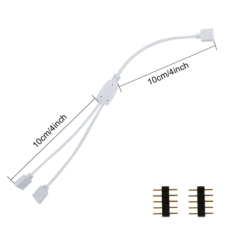 Répartiteur 2 voies 5 broches pour éclairages d'armoire basse tension, bandes