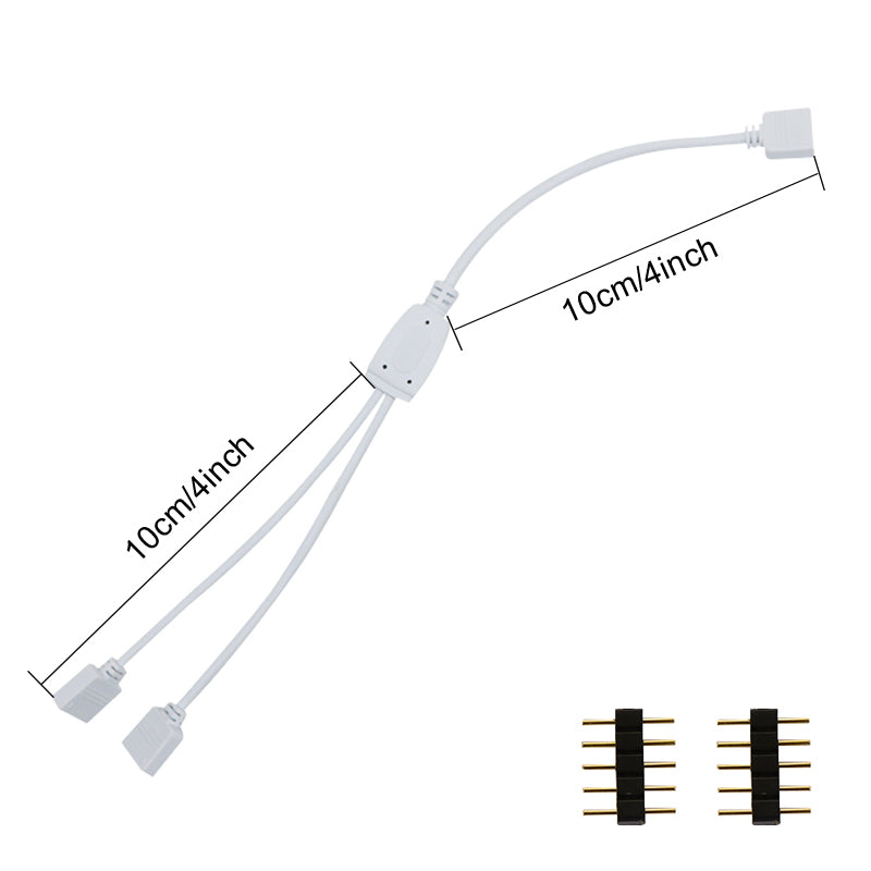 2 way 5pin splitter for low voltage cabinet lights, strips
