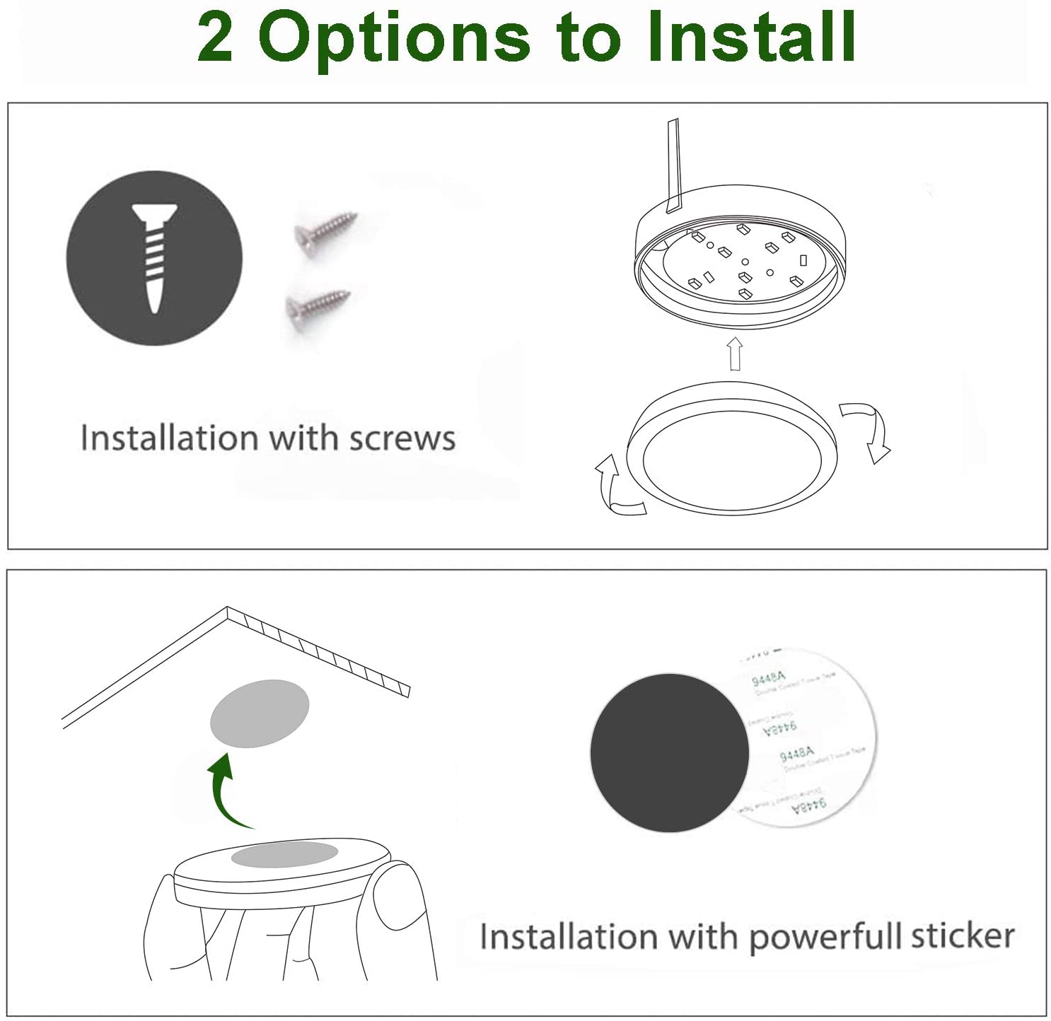 Kit d'éclairage LED sous armoire AIBOO avec variateur tactile pour éclairage de placard de cuisine (6 lumières, blanc chaud 2700 K, blanc jour 6000 K) 