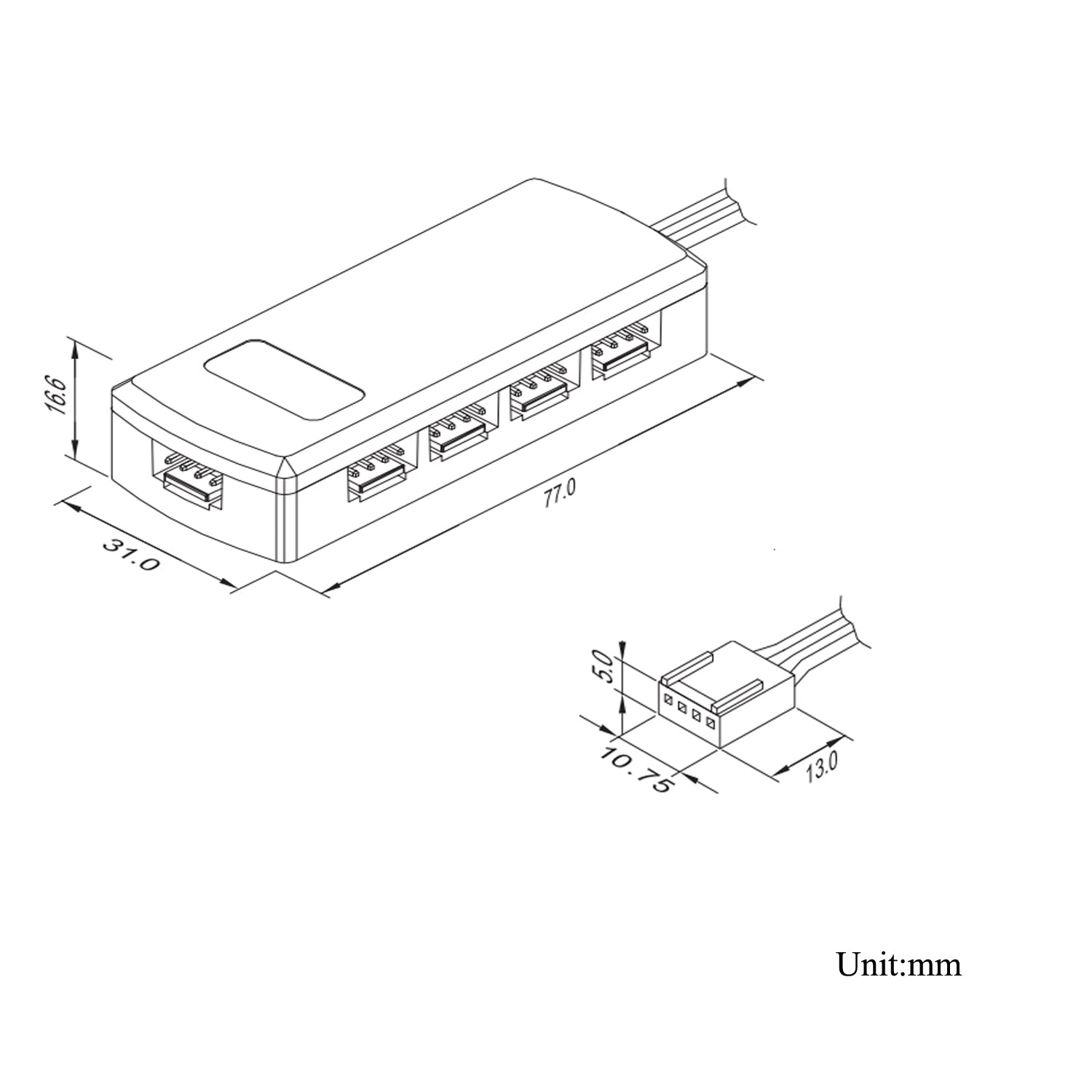 4-PIN-SPLITTER FÜR RGB-LICHTER