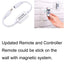 12V Linkable Mini Recessed Downlight with Remote & Adapter(2700K/6000K, 9 Lights)