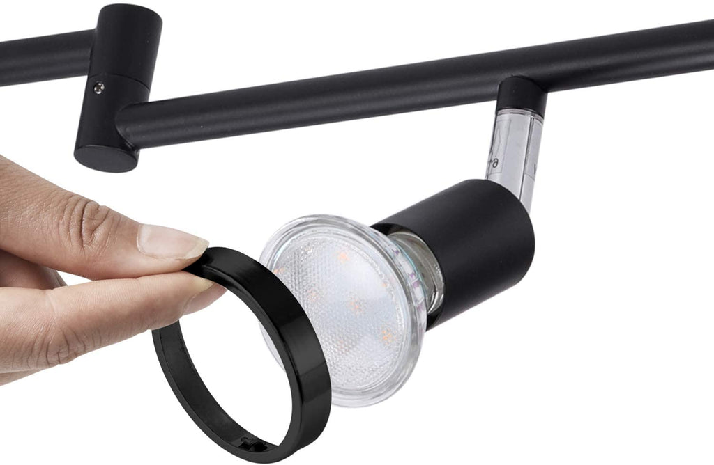 Lamp Holder for Matt Black Track Lighting Kit by AIBOO (6 Pieces)