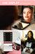 Fashion LED mirror light Folding Portable Women Ladies makeup lighting Compact Pocket Vanity lamp Cosmetic Nice Gift （black）