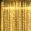 LED Curtain Lights USB Powered, AIBOO 300 LED 3m X 3m Curtain Fairy Lights with 8 Modes Remote Control, Window String Lights for Outdoor Indoor Christmas Valentine Wedding Party Decoration(Warm White)