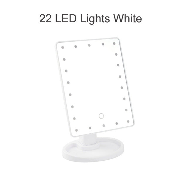 Professional 22 LED Makeup Mirror Light Portable Rotation Vanity Lights Lamp Touch Bright Adjustable USB Or Battery Use