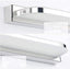 AIBOO LED Mirror Wall Light 3W, Bathroom Mirror Light IP44 Waterproof, Anti-fogging LED Mirror Front Light Stainless Steel & Acrylic Warm White 220V 25CM