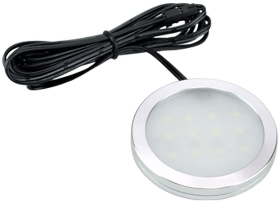 Kit de 3 lampes LED à intensité variable Aiboo 230 V Triac sous armoire avec bloc d'alimentation câblé direct pour éclairage de comptoir de cuisine domestique (blanc chaud 3000 K) 