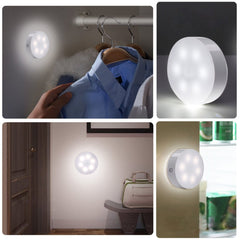 AIBOO USB Rechargeable Puck Lights, Dimmable 4000K/6000K (2-Pack) - battery powered puck lights - AIBOO