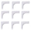 Plastic parts for hide the cabinet lighting wires