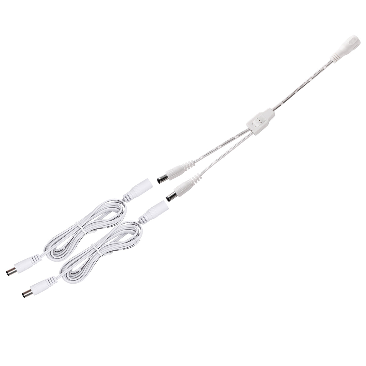 5.5 X 2.1 female dc connector transfer to 2 Port 5.5 X 2.1 male DC connector
