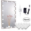 Linkable LED Makeup Mirror Lights(2700K/4000K/6000K, Plug in, 18Bulbs)