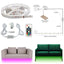 Remote Controlled RGB LED Strips for Entrance Closet Staircase Bed Couch Lighting