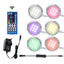 AIBOO RGBW RGB+White/RGB+Warm white Color Changing Under Cabinet LED Lights Kit Remote Puck Lamps for Kitchen Counter Ambiance Lighting ( 6 Lights,18W)