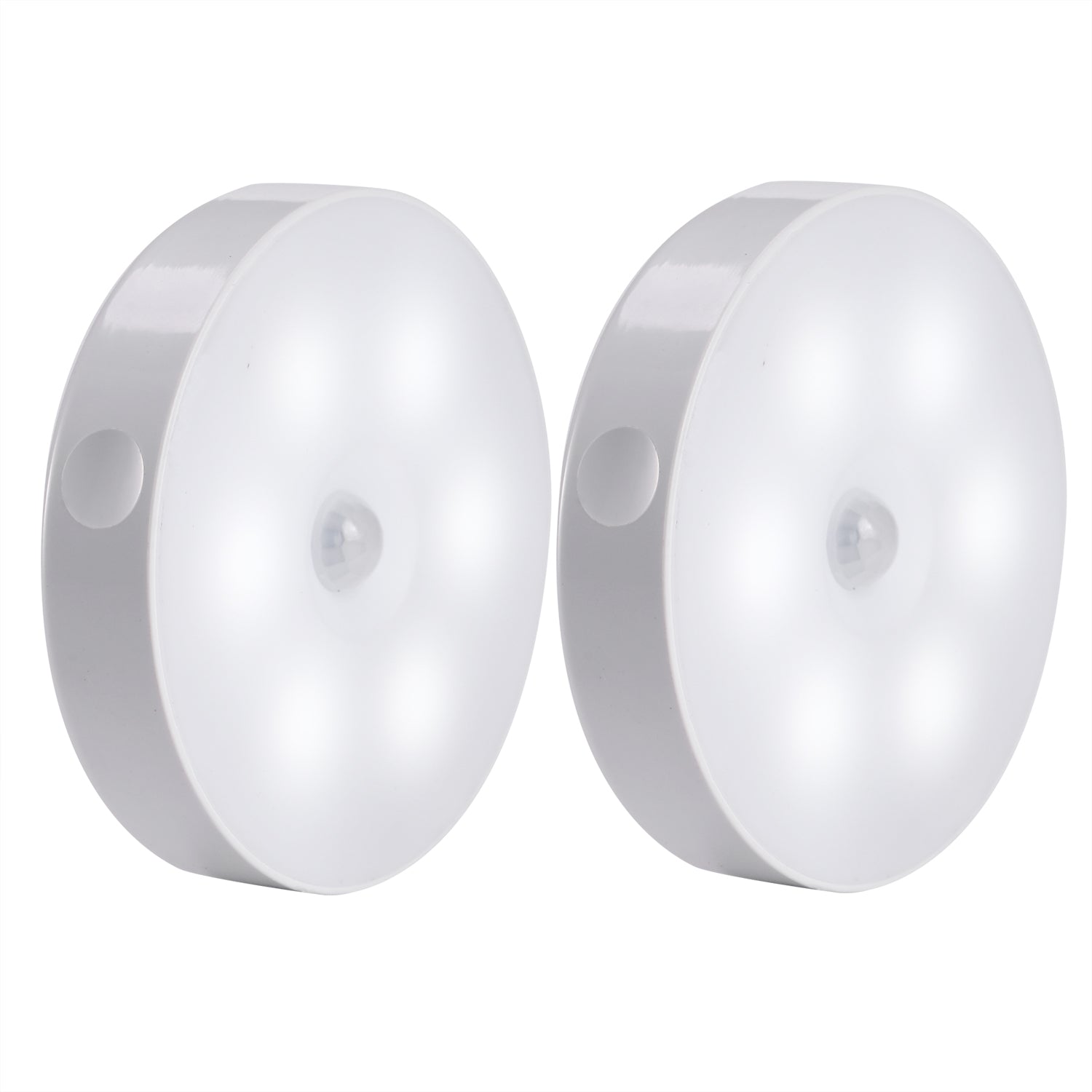 Battery Powered LED Motion Sensor Puck Lights (2 Packs/Lot)