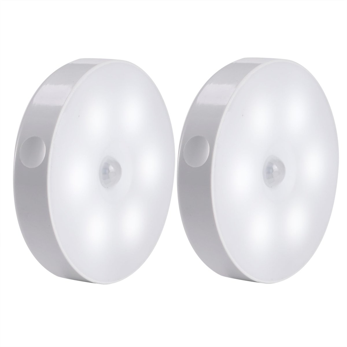 AIBOO Battery Powered LED Motion Sensor Puck Lights (2 Packs/Lot) - battery powered - AIBOO