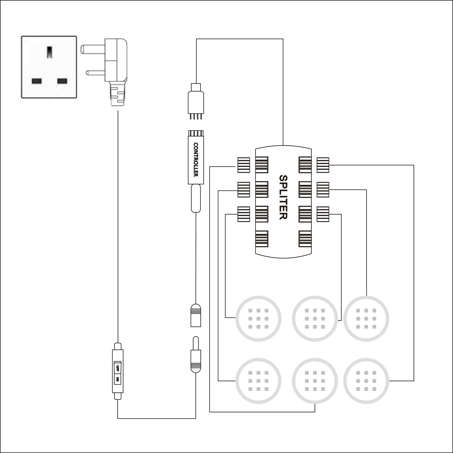 AIBOO LED-Schrankleuchte, 6 Farbwechsel, LED-Schranklampe, Puck-Lichter, dimmbar, unter dem Regal, Küchenthekendekoration, Möbelbeleuchtung